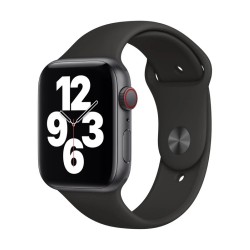 Apple Watch SE GPS + Cellular, 40mm Space Gray Aluminium Case with Black Sport Band